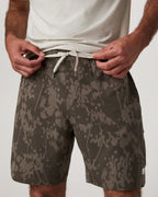 Banks Session Short Unlined 7 | Root Earth Linen Texture