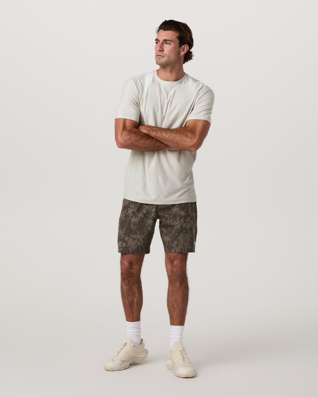 Banks Session Short Unlined 7 | Root Earth Linen Texture