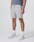 Cascade Crinkle Elastic Waist Short 8 | Fog