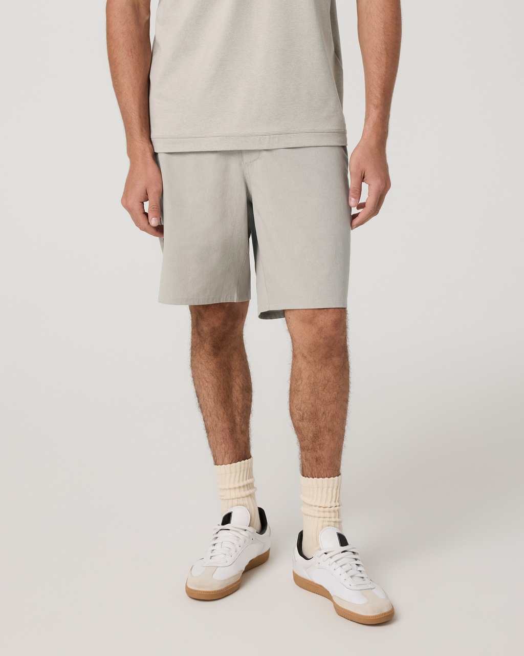 Aim Short 8 | Khaki Linen Texture
