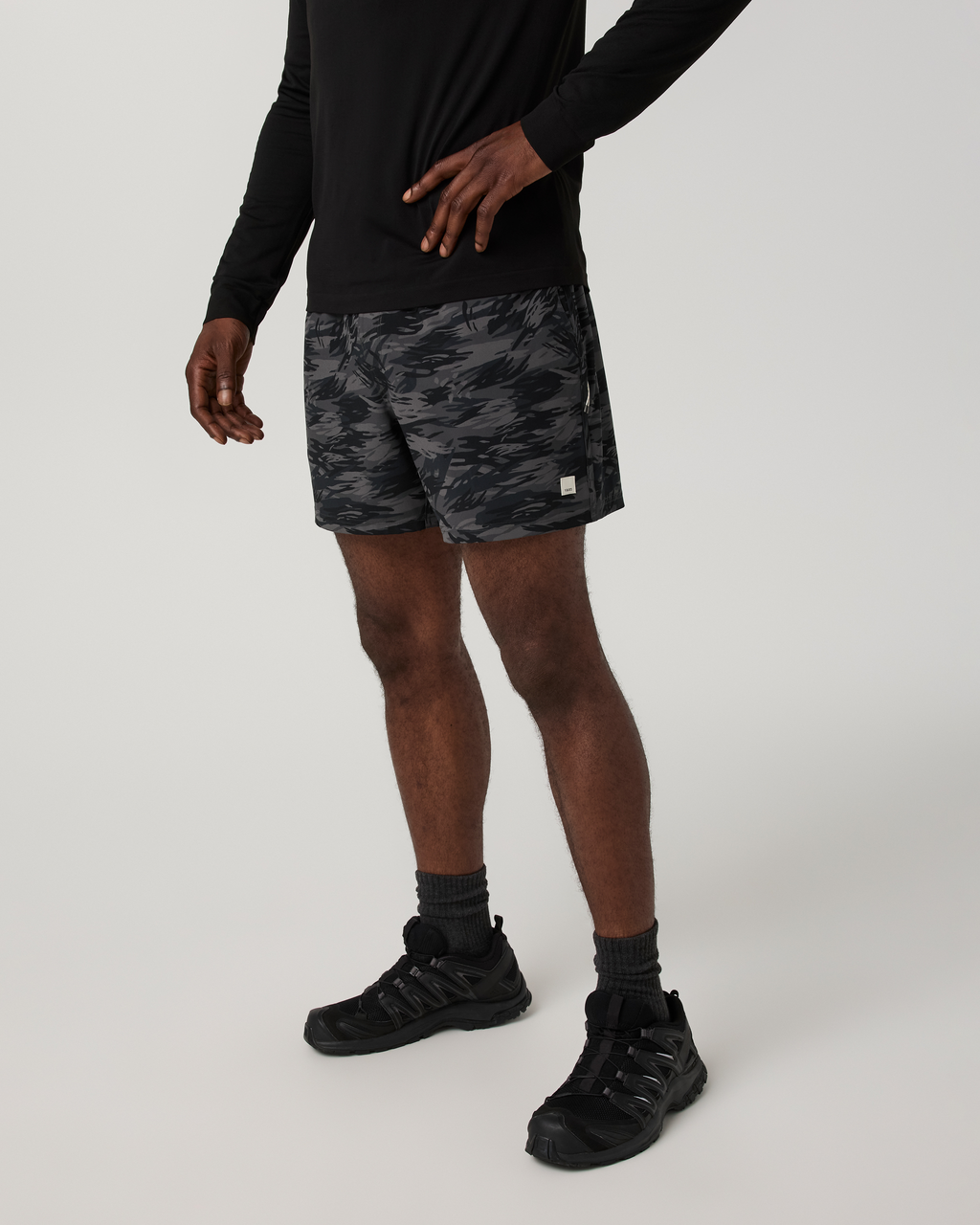 Banks Session Short Unlined 5 | Black Riptide Camo