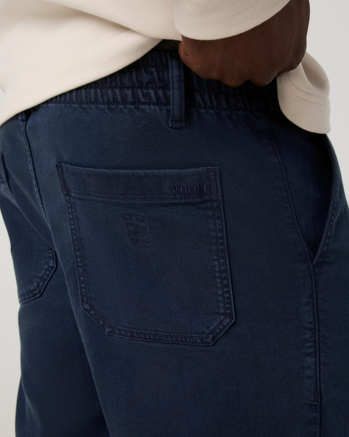 Benton Twill Elastic Waist Short 8 | Ink