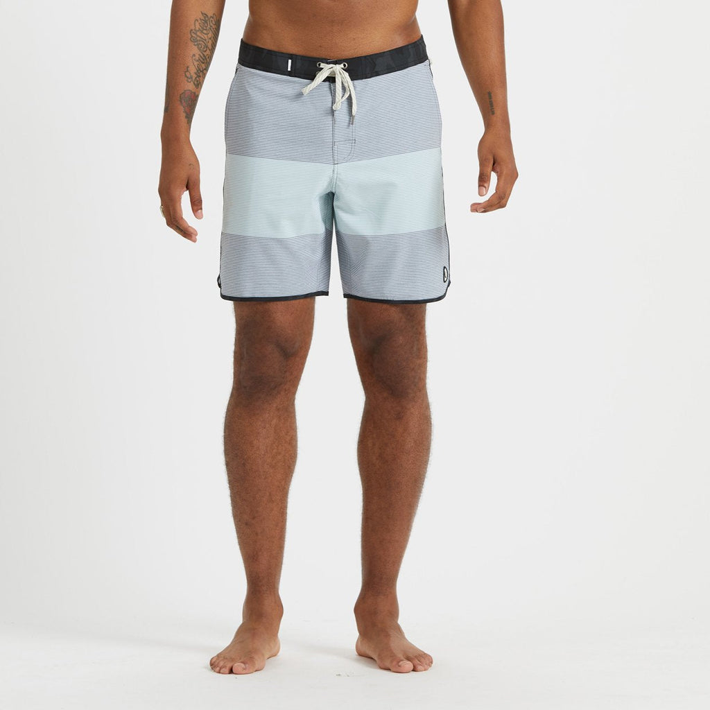 Cruise Boardshort | Grey Sea Glass Wave Stripe