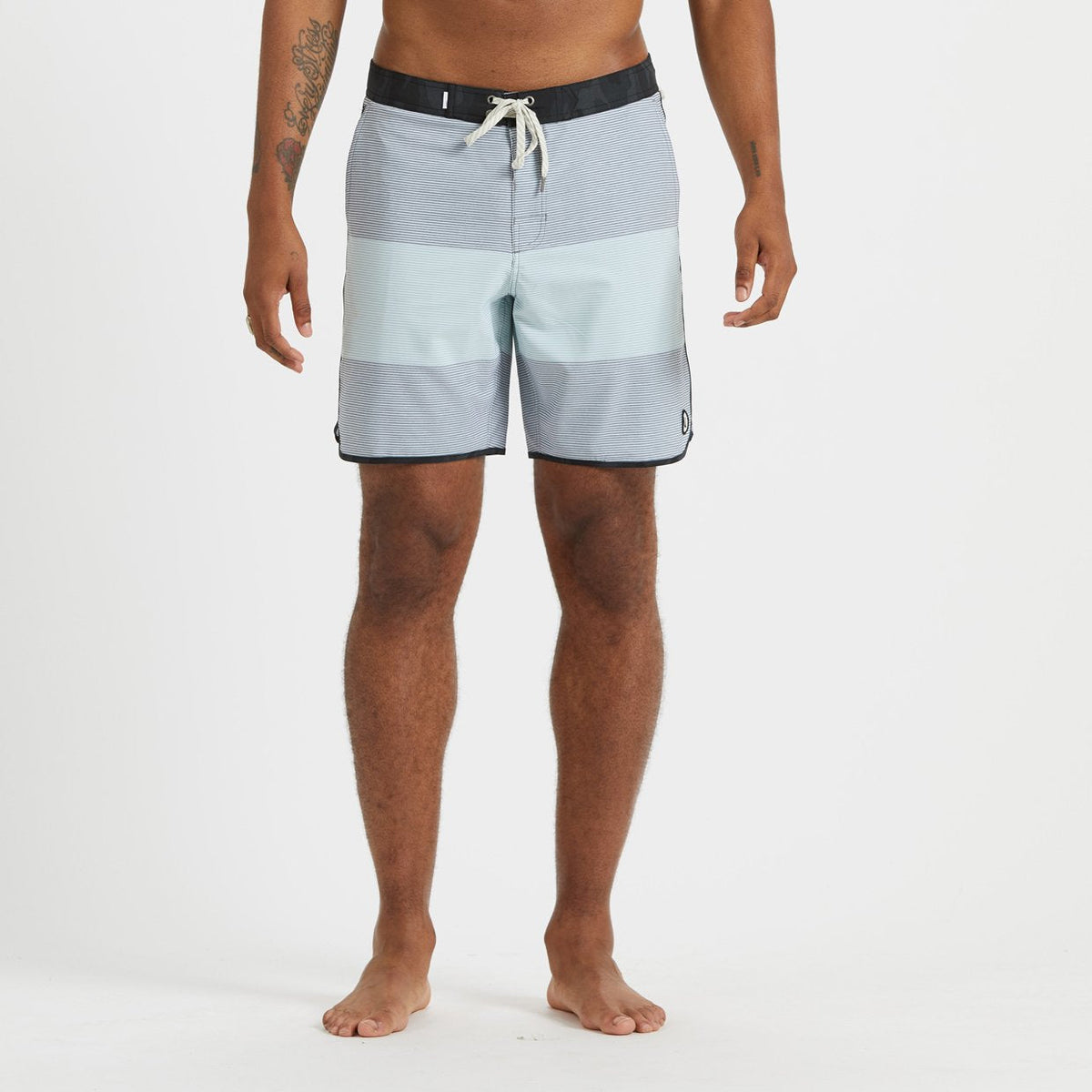 Cruise Boardshort | Grey Sea Glass Wave Stripe