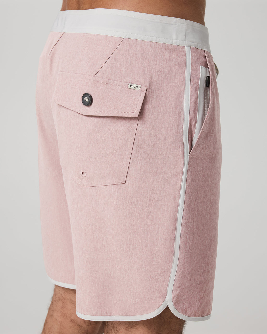 Cruise Boardshort 7 | Mauve Linen Texture