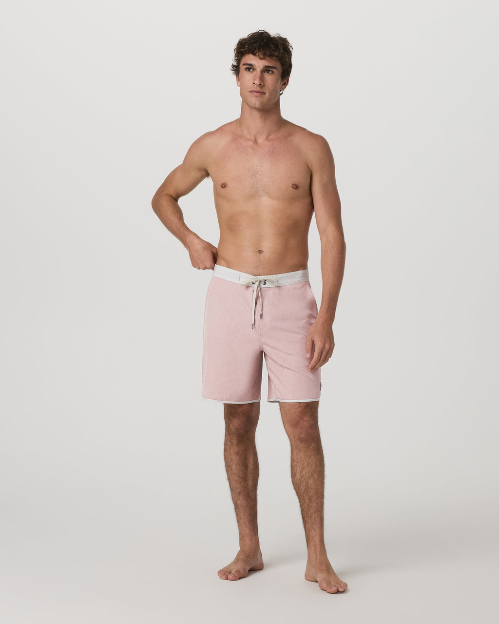 Cruise Boardshort 7 | Mauve Linen Texture