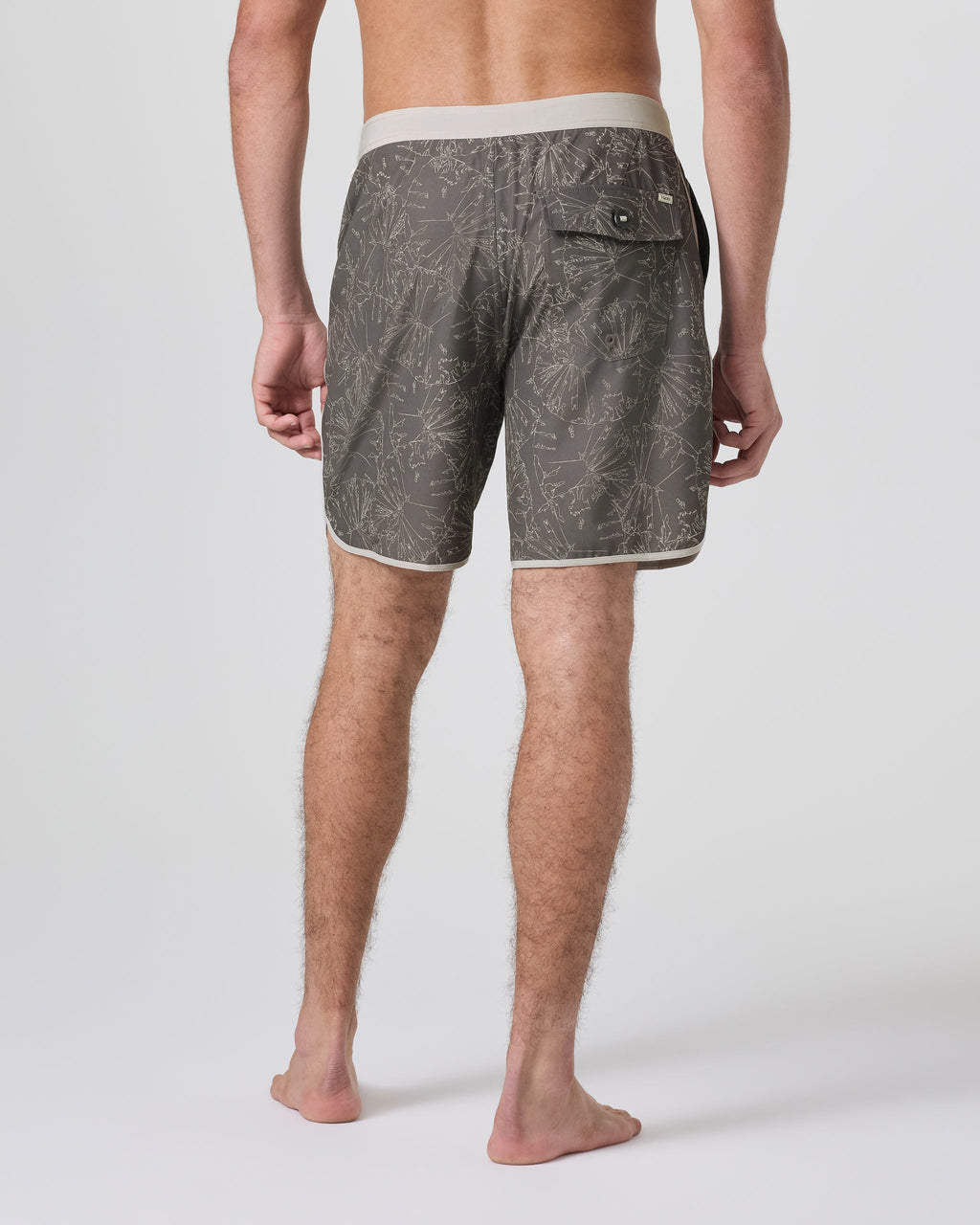 Cruise Boardshort 7 | Warm Grey Water Lily