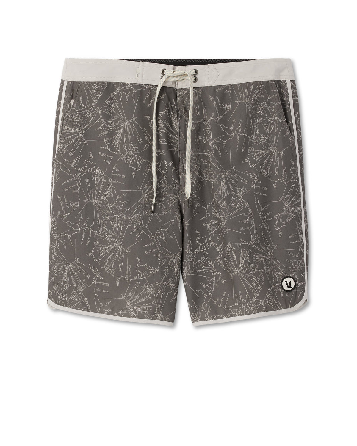 Cruise Boardshort 7 | Warm Grey Water Lily