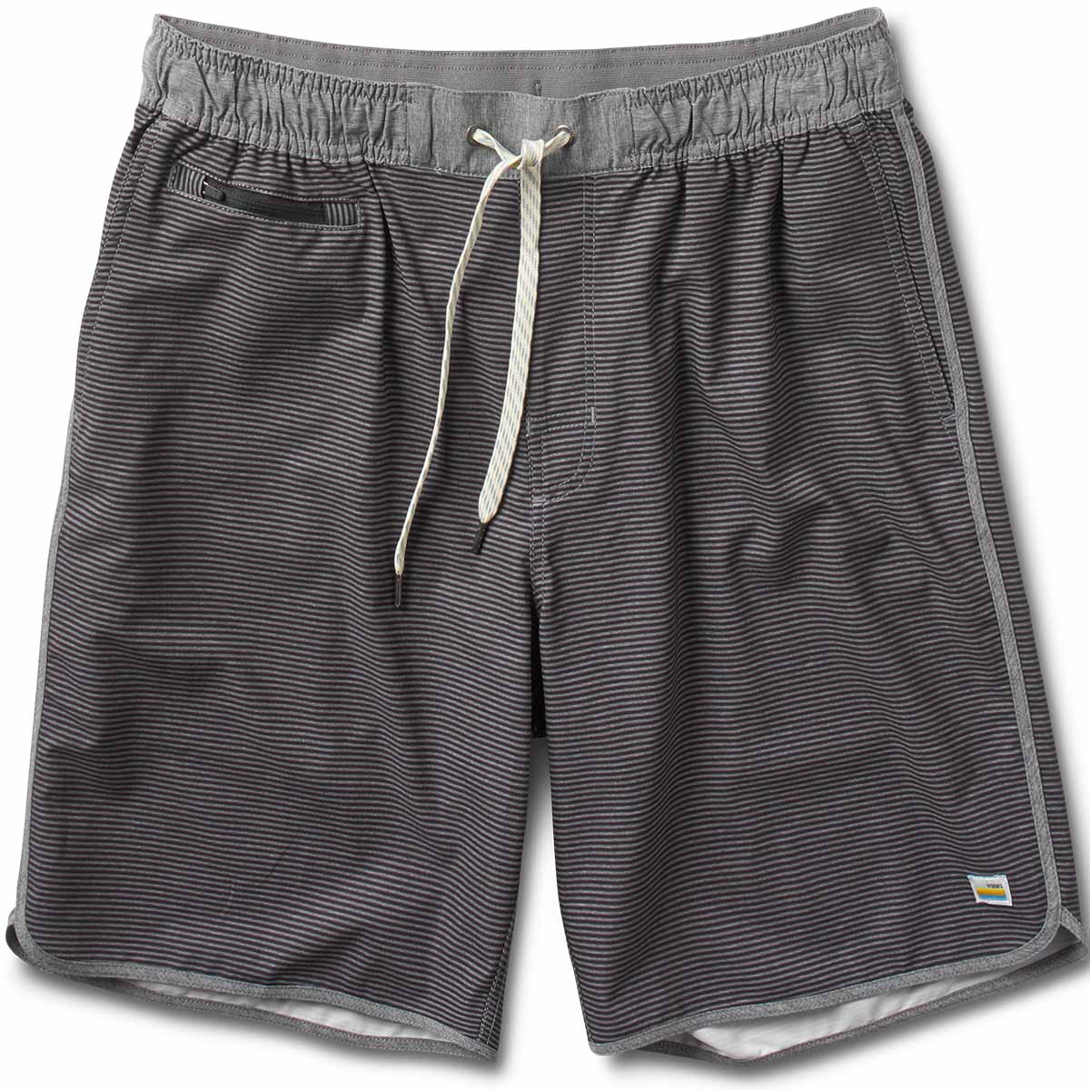 Banks Short Unlined 7 | Black-Charcoal Stripe