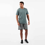 Banks Short Unlined 7 | Grey Texture Canyon Stripe