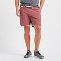 Banks Short Unlined 7 | Amber Linen Texture