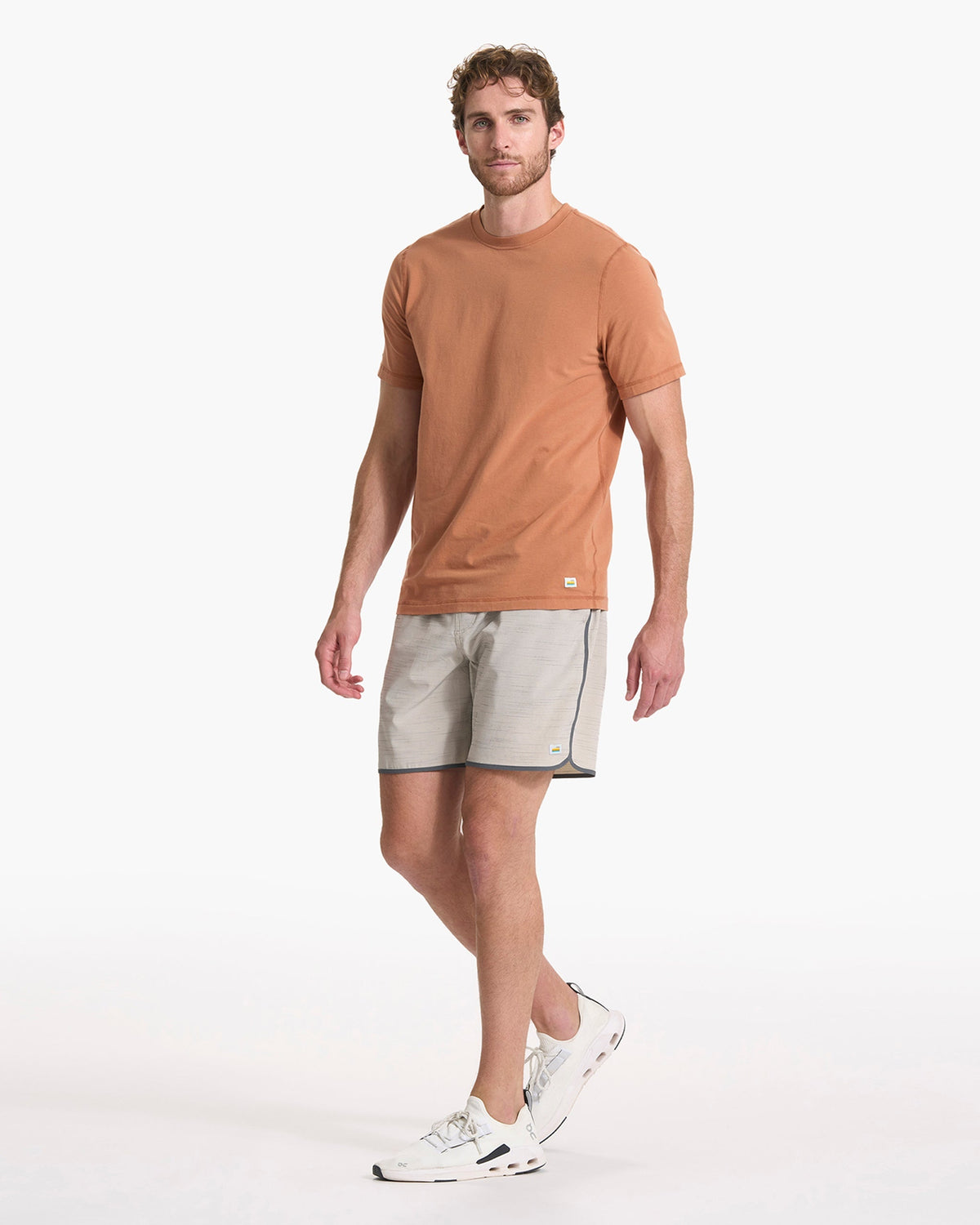 Banks Short Unlined 7 | Beachsand Slub Stripe