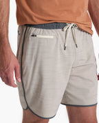 Banks Short Unlined 7 | Beachsand Slub Stripe