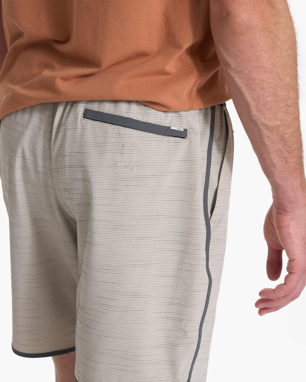 Banks Short Unlined 7 | Beachsand Slub Stripe