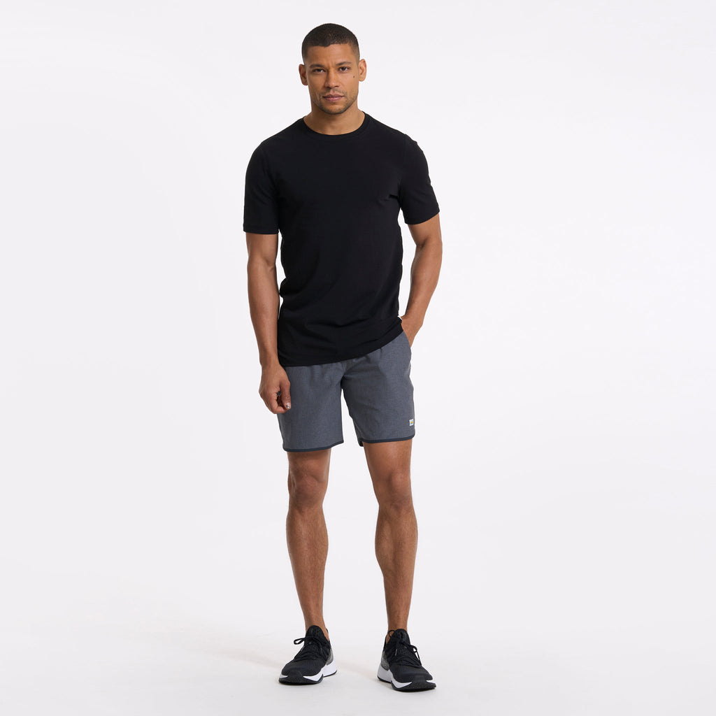 Banks Short Unlined 7 | Engineered Charcoal Stripe