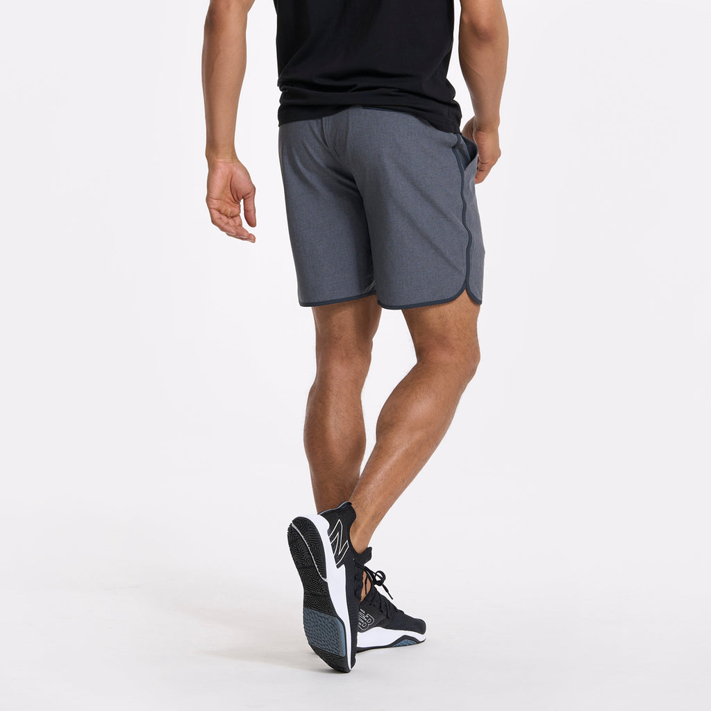 Banks Short Unlined 7 | Engineered Charcoal Stripe