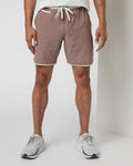 Banks Short Unlined 7 | Clove Linen Texture