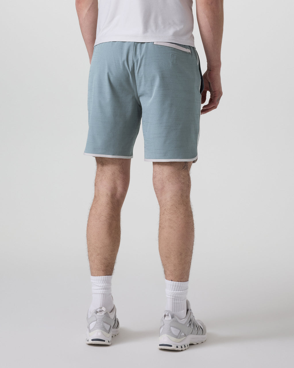 Banks Short Unlined 7 | Dusty Blue Slub Stripe