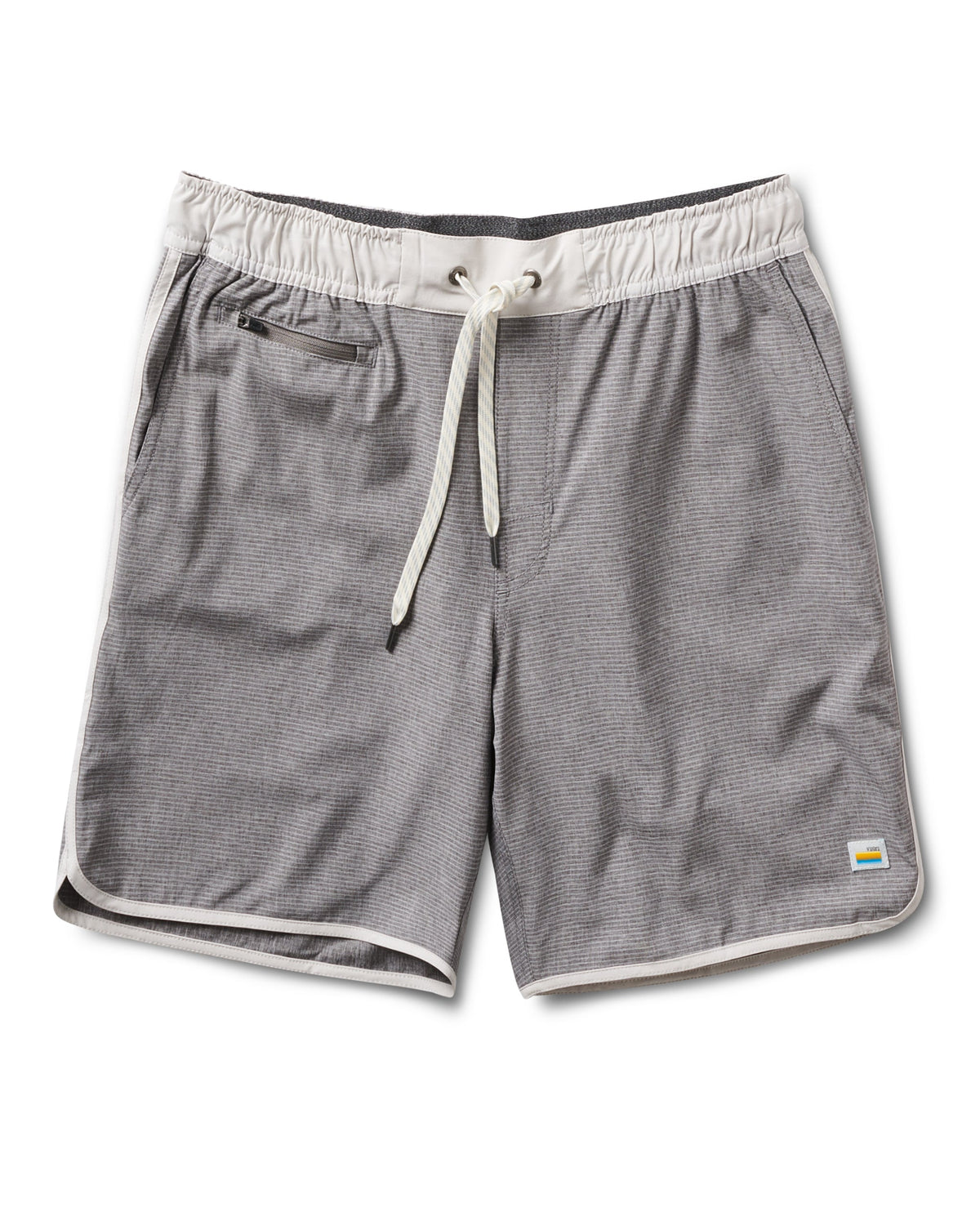 Banks Short Unlined 7 | Grey Engineered Stripe