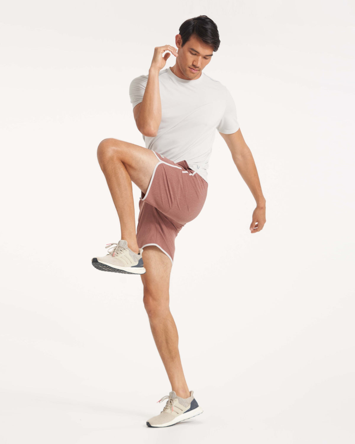 Banks Short Unlined 7 | Terracotta Linen Texture