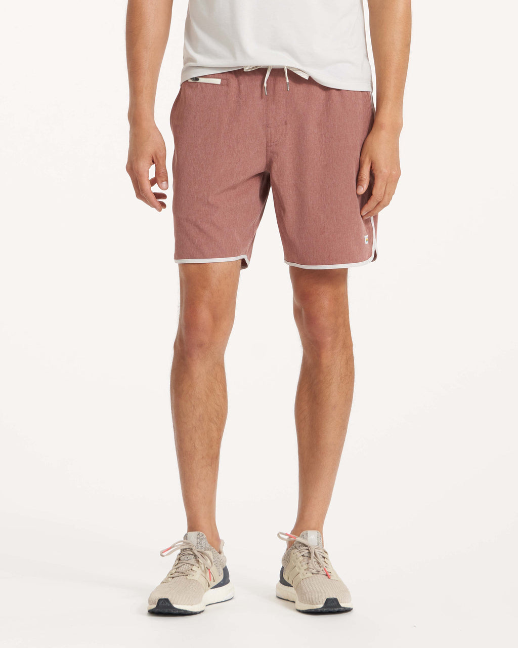 Banks Short Unlined 7 | Terracotta Linen Texture