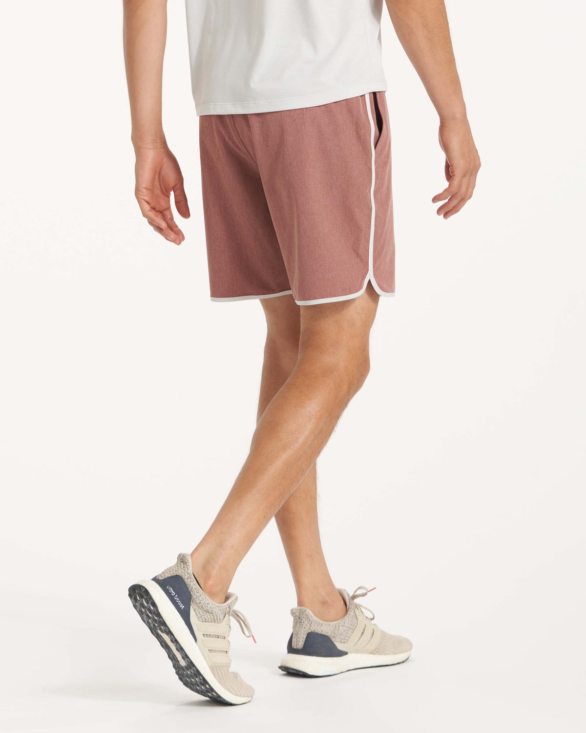 Banks Short Unlined 7 | Terracotta Linen Texture
