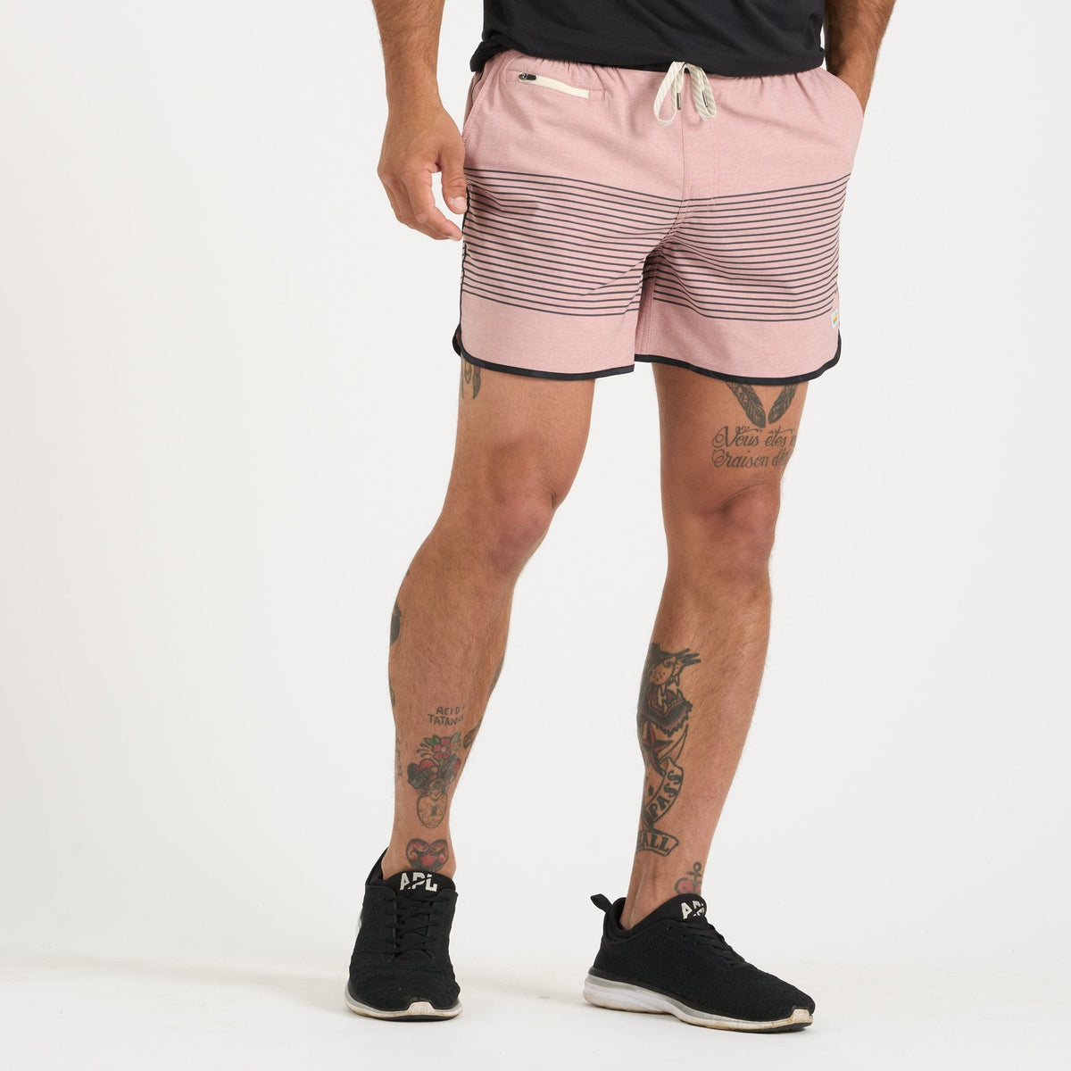 Banks Short Unlined 5 | Burnt Clay Stripe