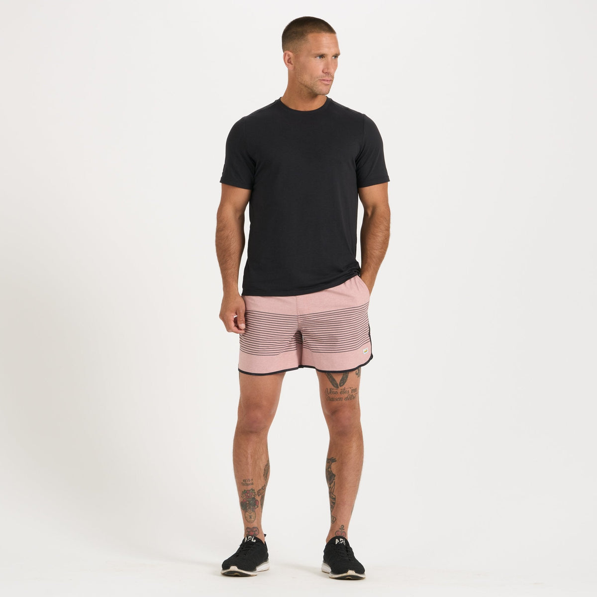Banks Short Unlined 5 | Burnt Clay Stripe