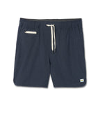 Banks Short Unlined 5 | Navy Linen Texture