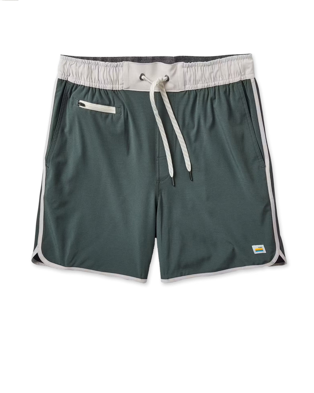 Banks Short Unlined 5 | Smoked Beryl Slub Stripe