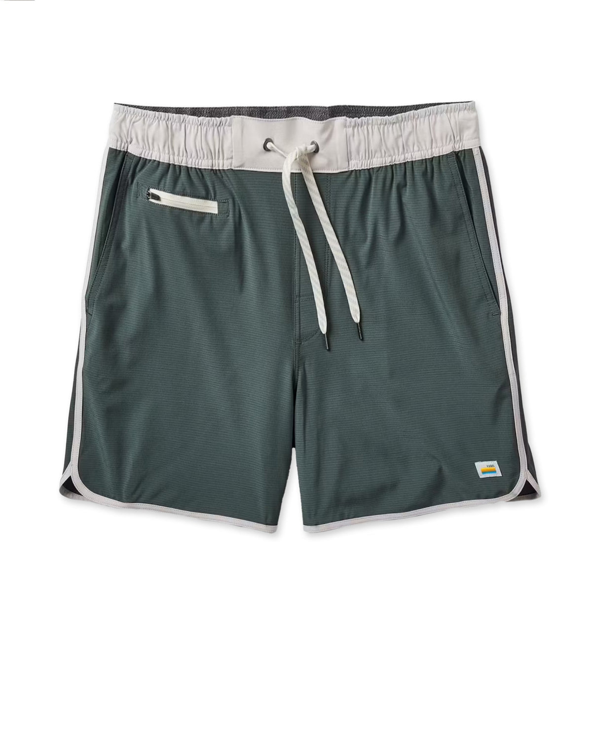 Banks Short Unlined 5 | Smoked Beryl Slub Stripe