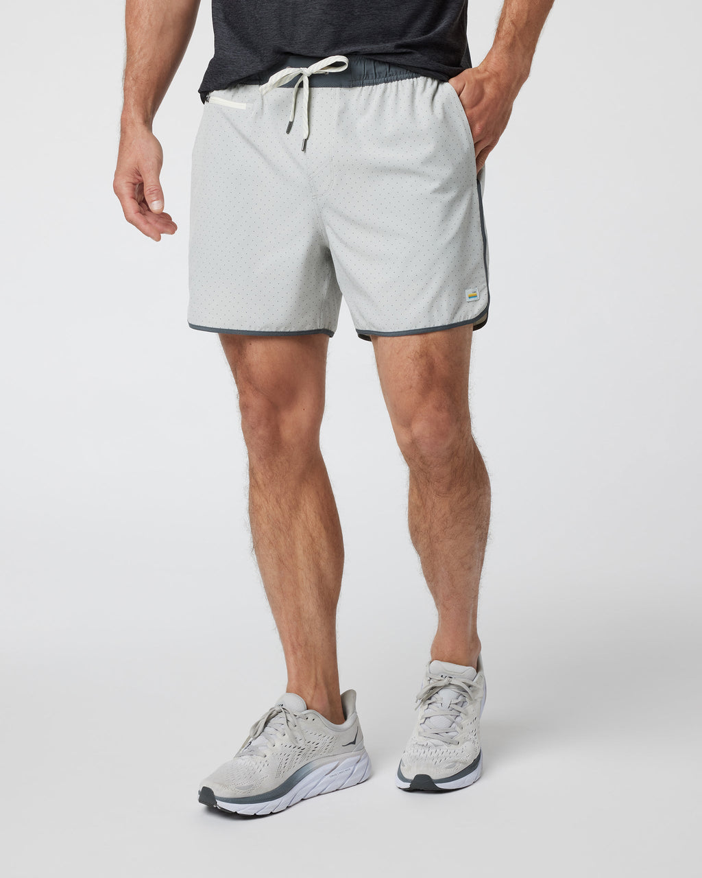 Banks Short Unlined 5 | Sky Grey Micro Dot