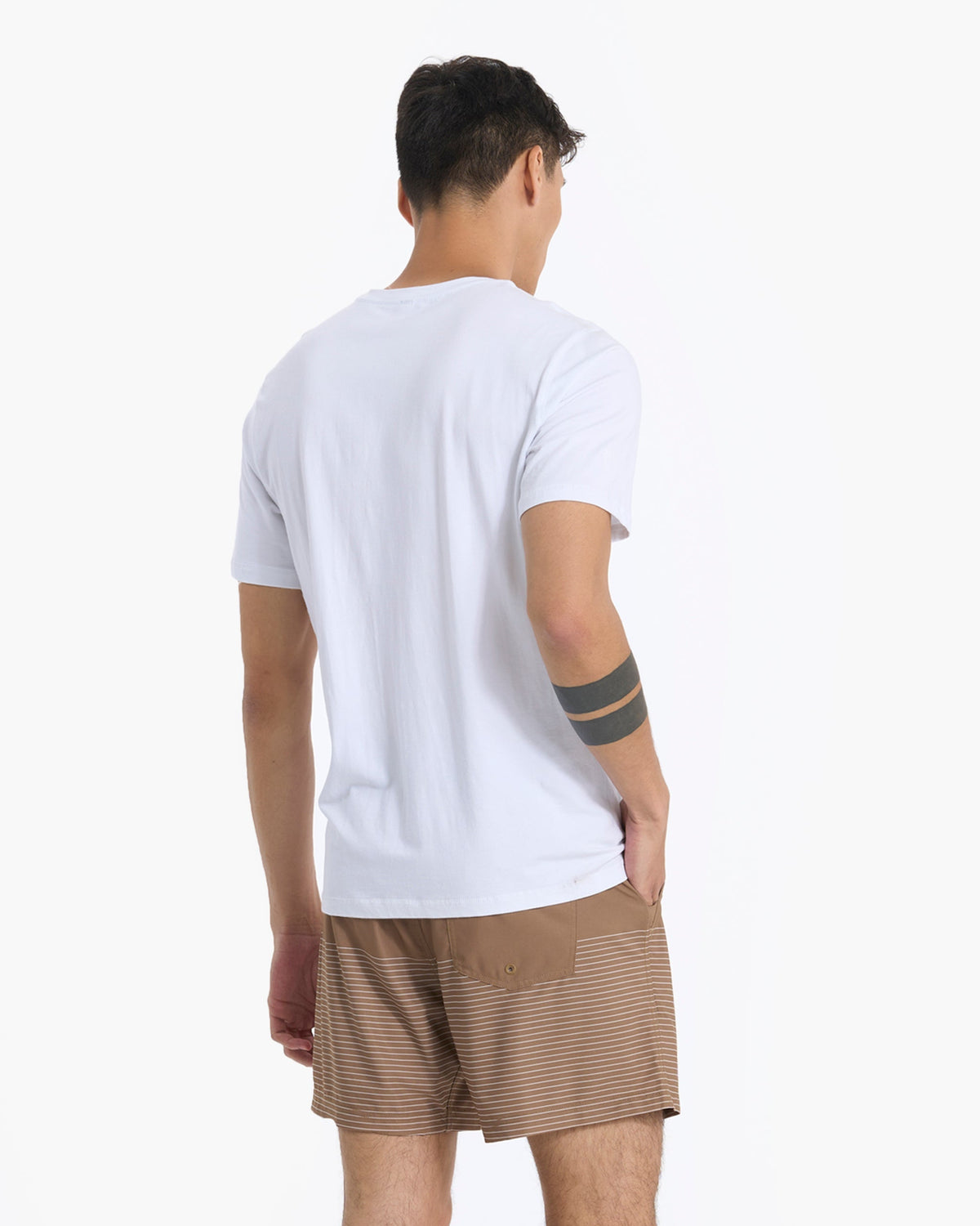 Kore Short Lined 5 | Camel Stripe