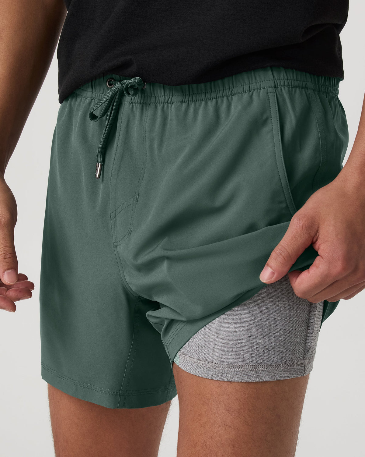 Kore Short Lined 5 | Agate Green Tonal