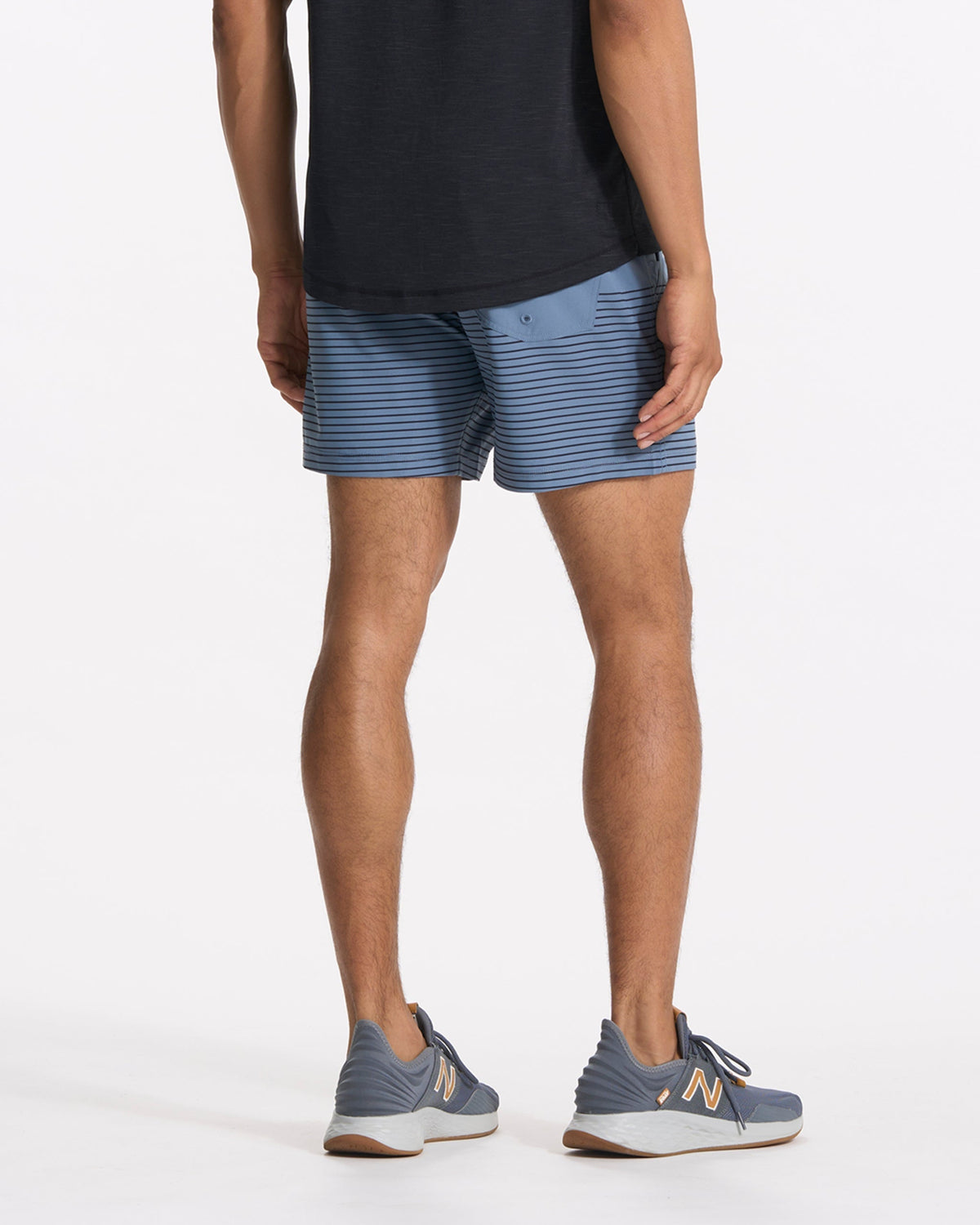 Kore Short Lined 5 | Light Azure Stripe