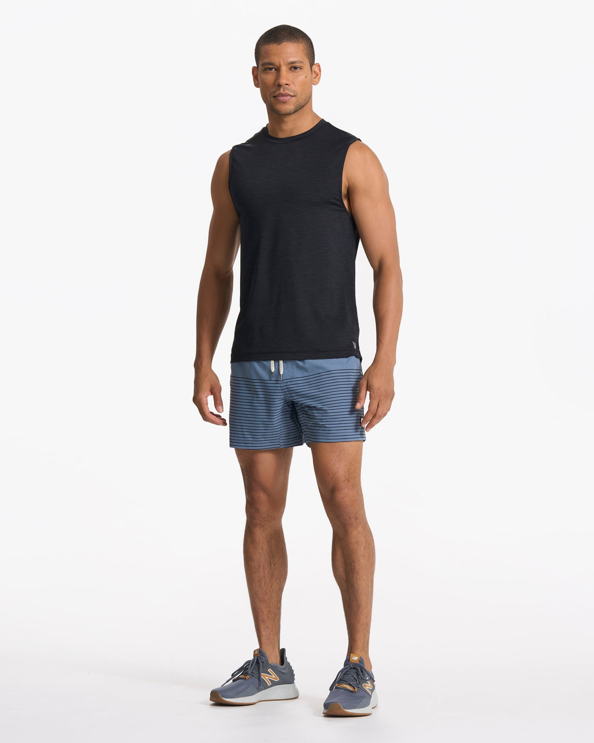 Kore Short Lined 5 | Light Azure Stripe