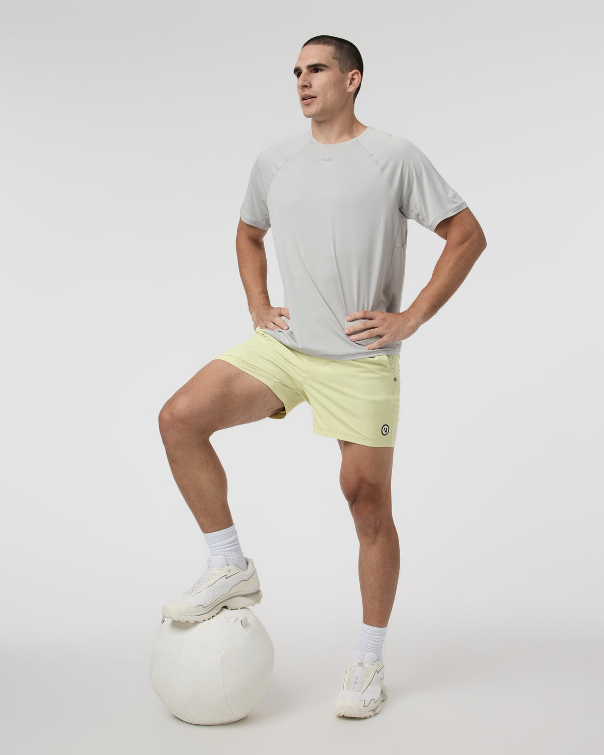 Kore Short Lined 5 | Pale Citron