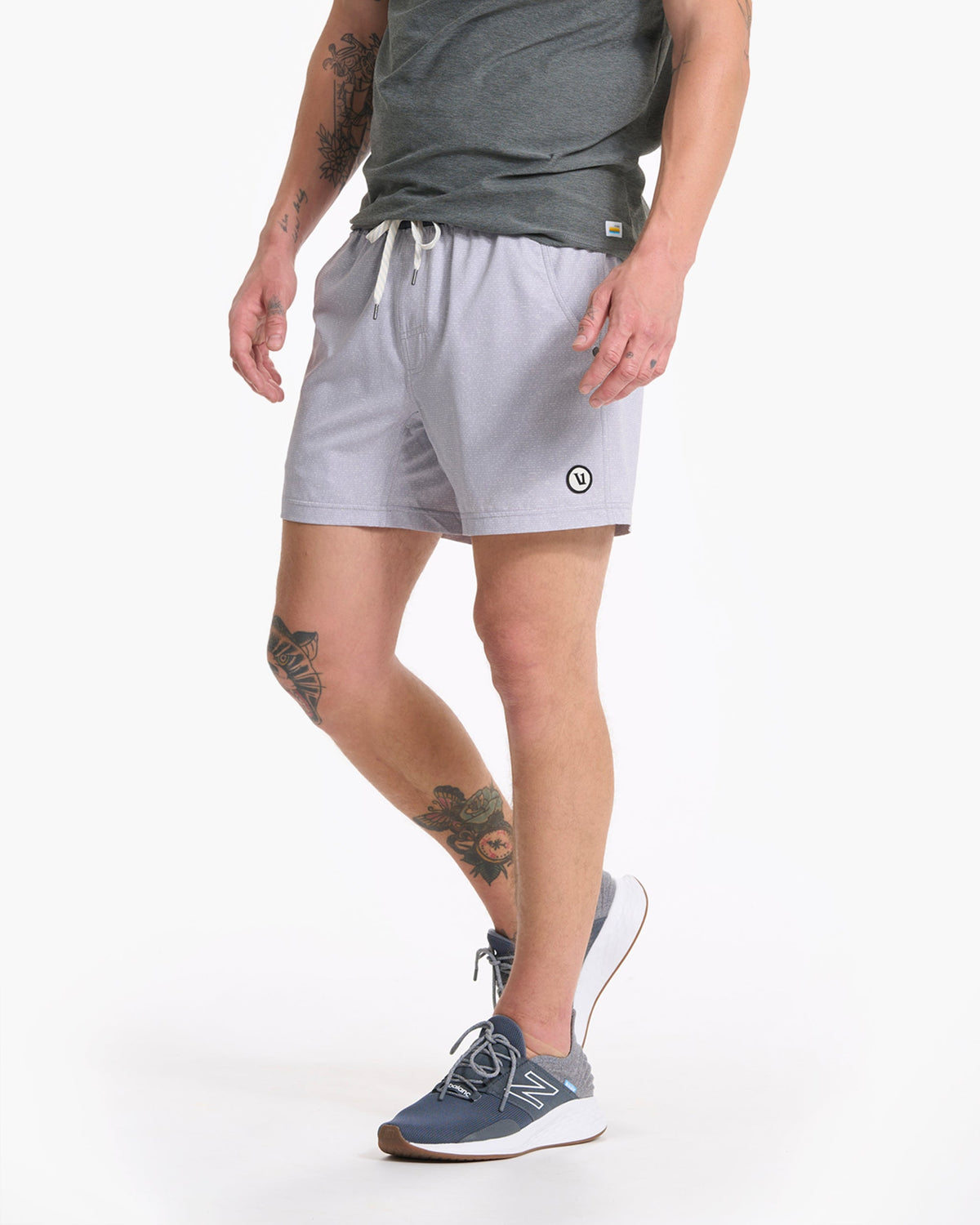 Kore Short Lined 5 | Platinum Dashed Lines