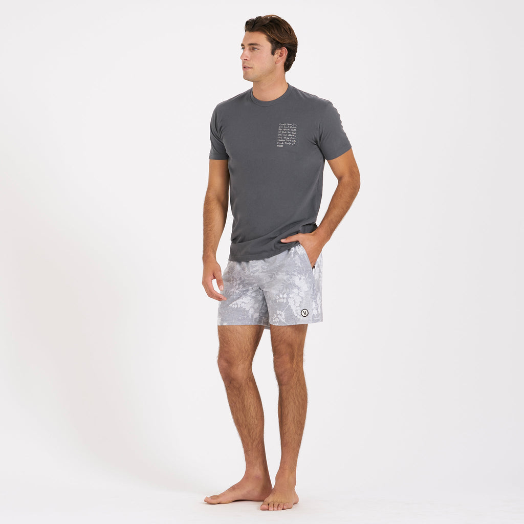 Cape Short | Light Grey Vintage Leaf