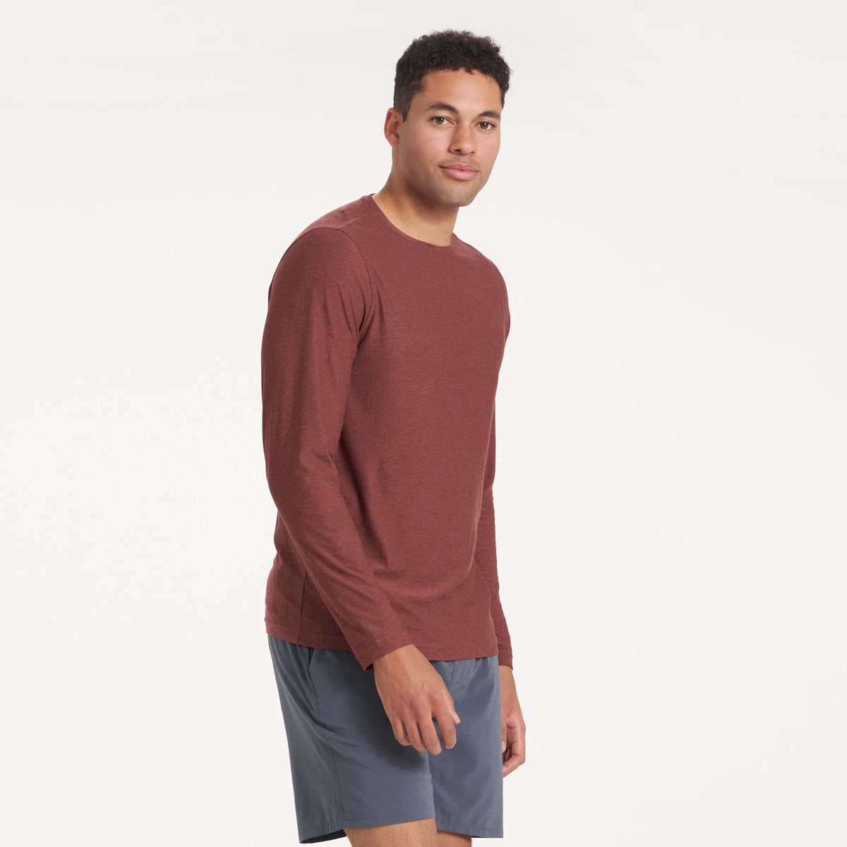 Long Sleeve Strato Tech Tee | Cedar Heather