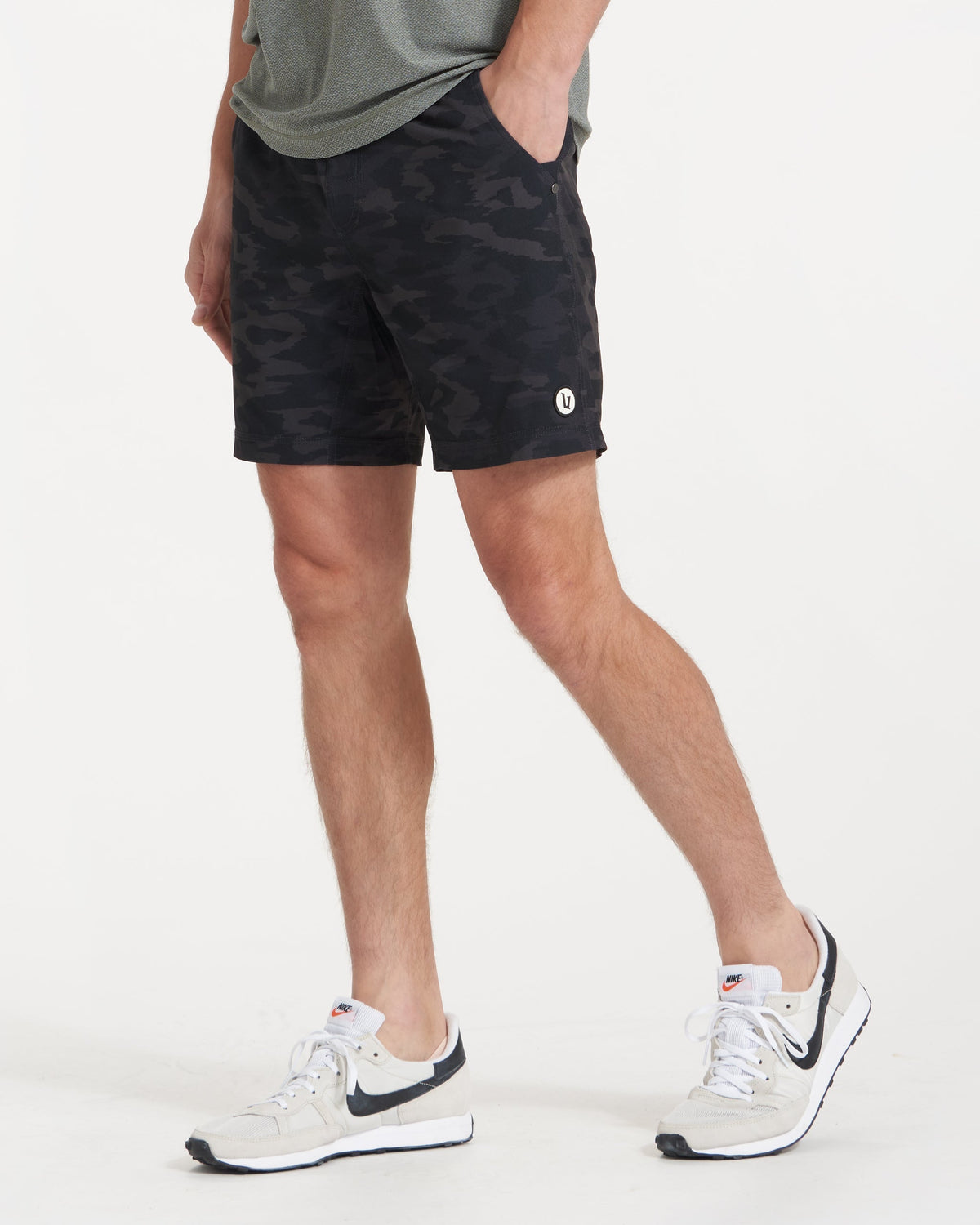 Kore Short Unlined 7 | Black Watercolor Camo