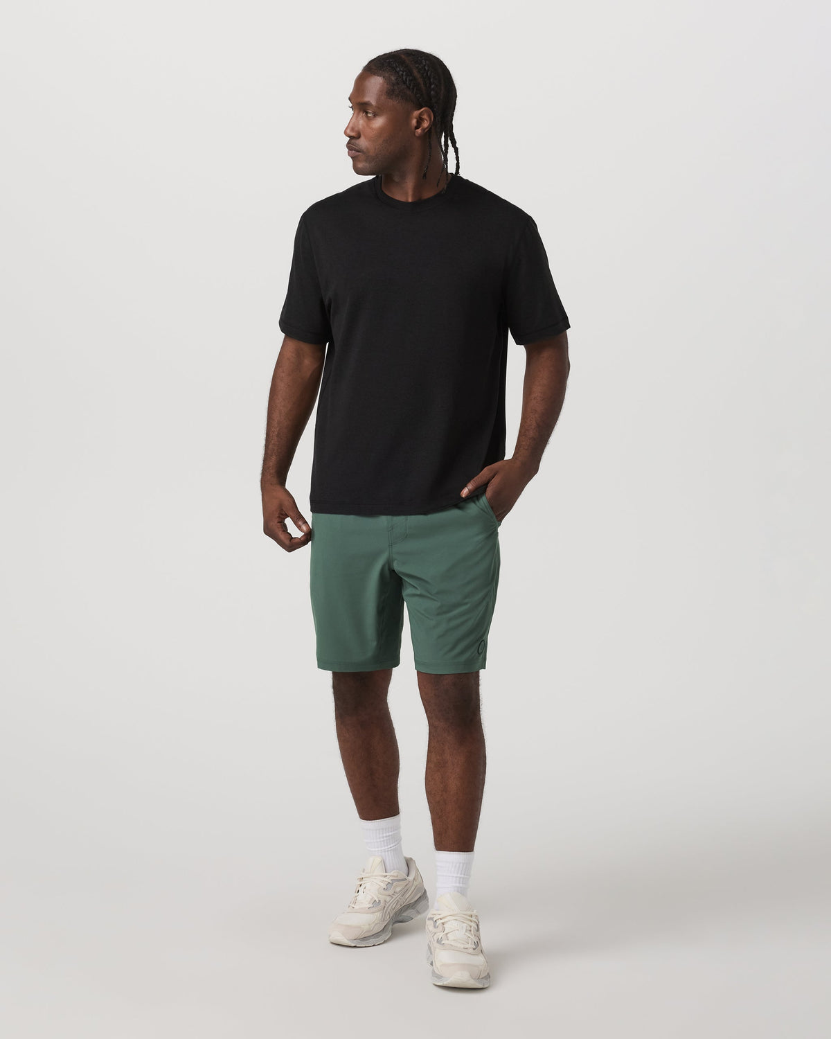 Kore Short Lined 9 | Agate Green Tonal