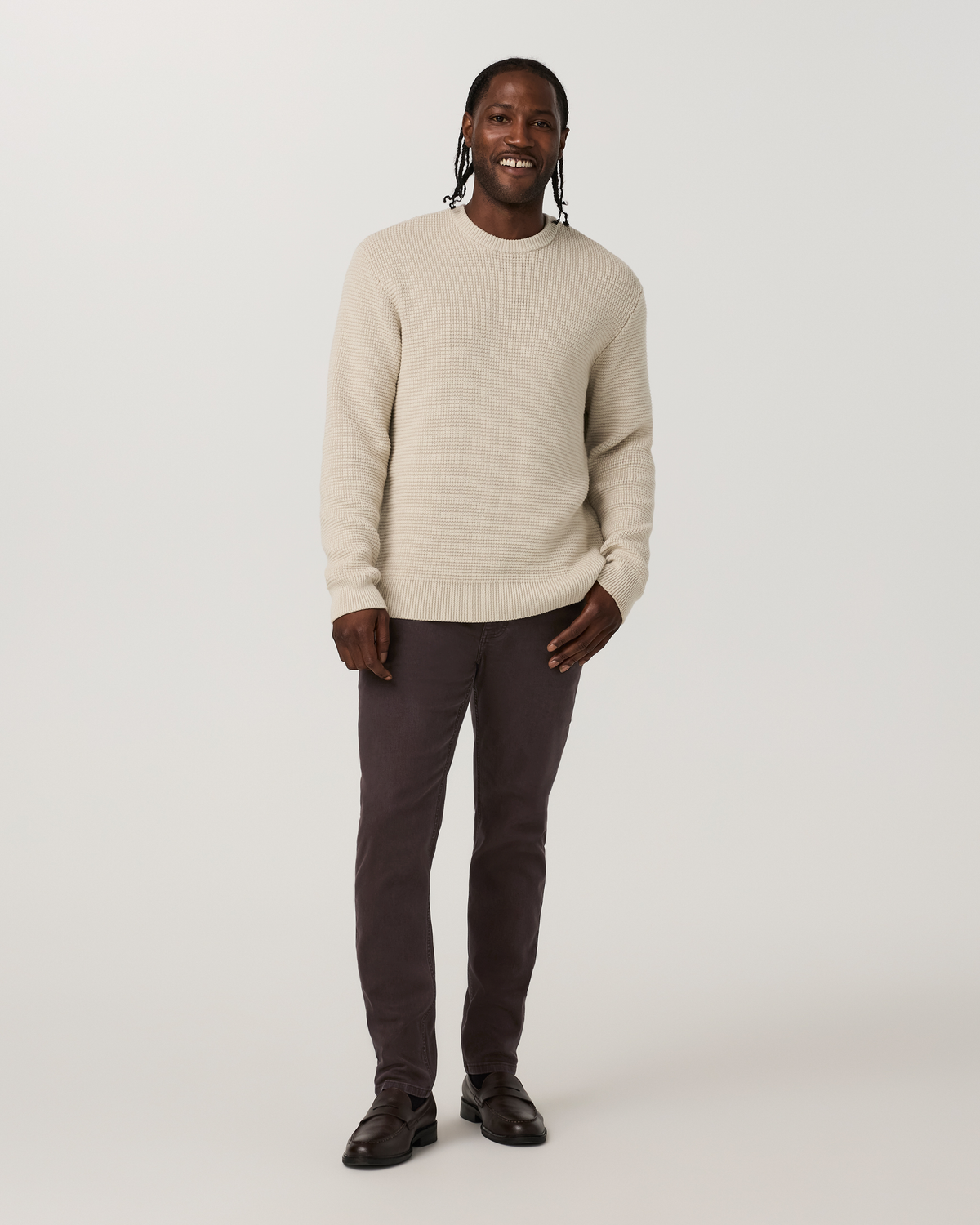 Benton Stretch Twill Pant Athletic Slim Fit 30 | French Roast