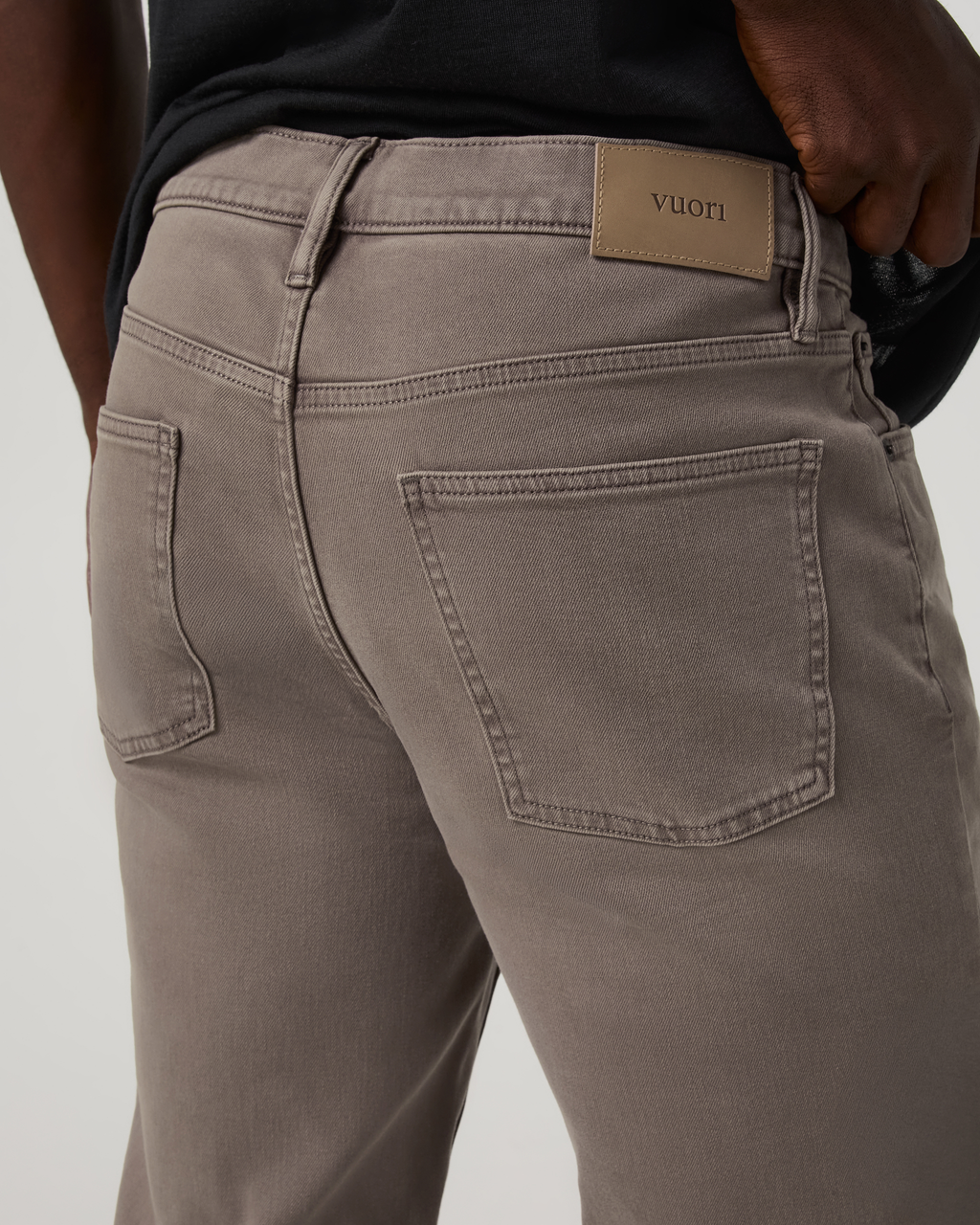 Benton Stretch Twill Pant Athletic Slim Fit 32 | Smokey Taupe