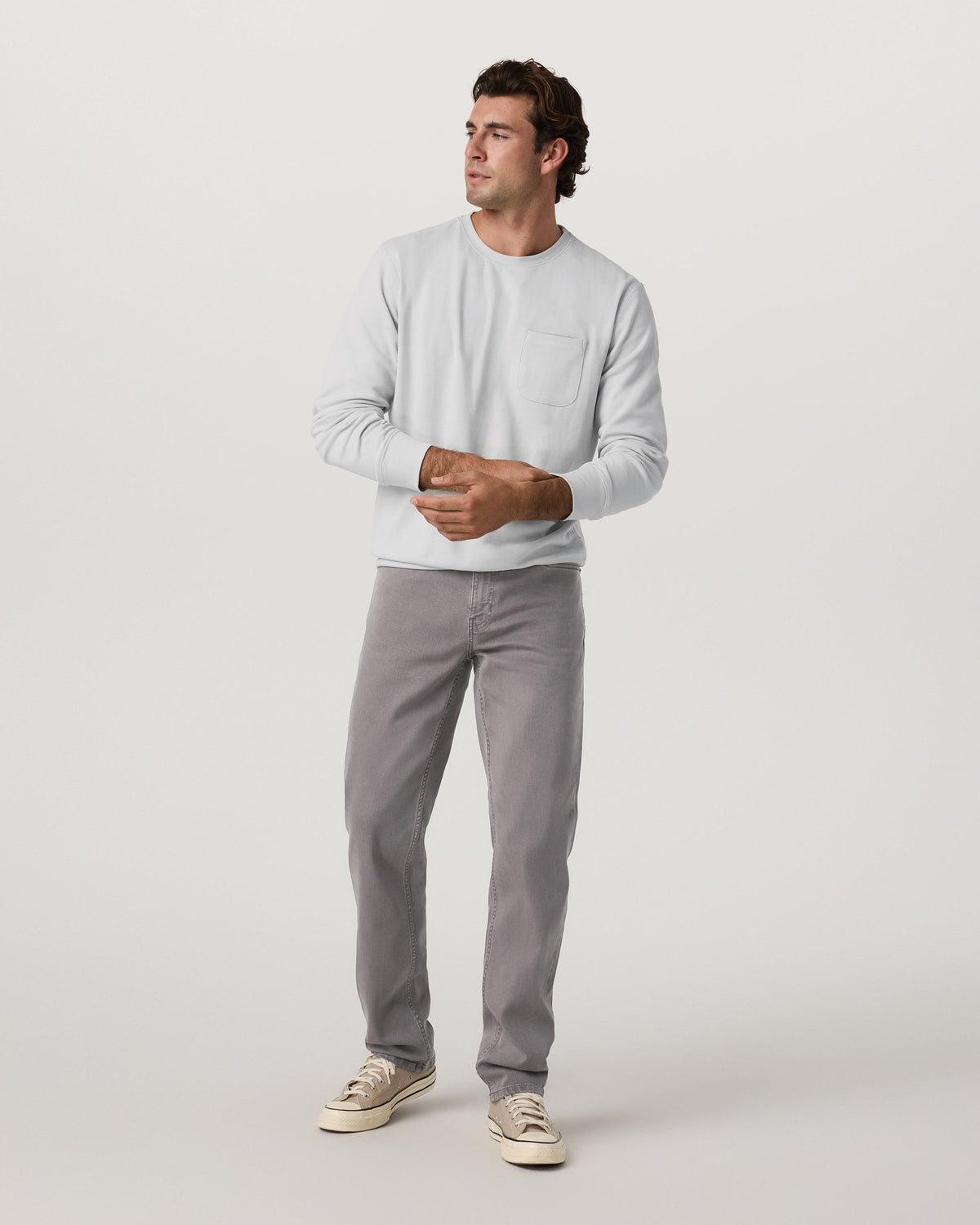 Benton Stretch Twill Pant Classic Fit 32 | Cavern Grey