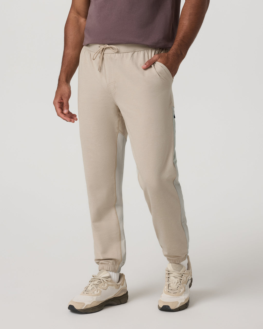 Coronado Mixed Media Sweatpant 28 | Limestone Heather