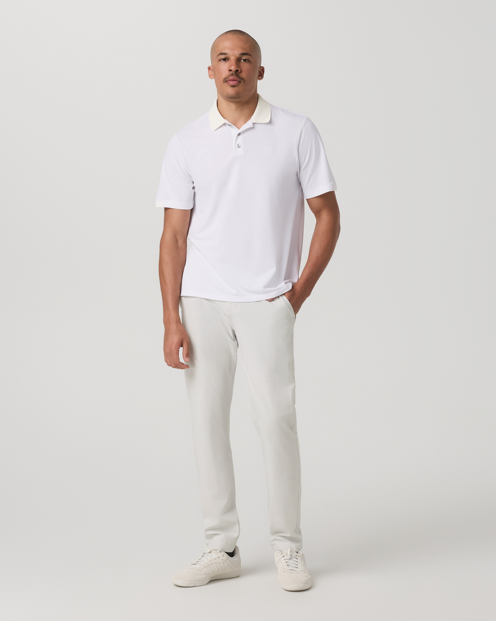 Aim Trouser Athletic Slim Fit 30” | Salt Linen Texture