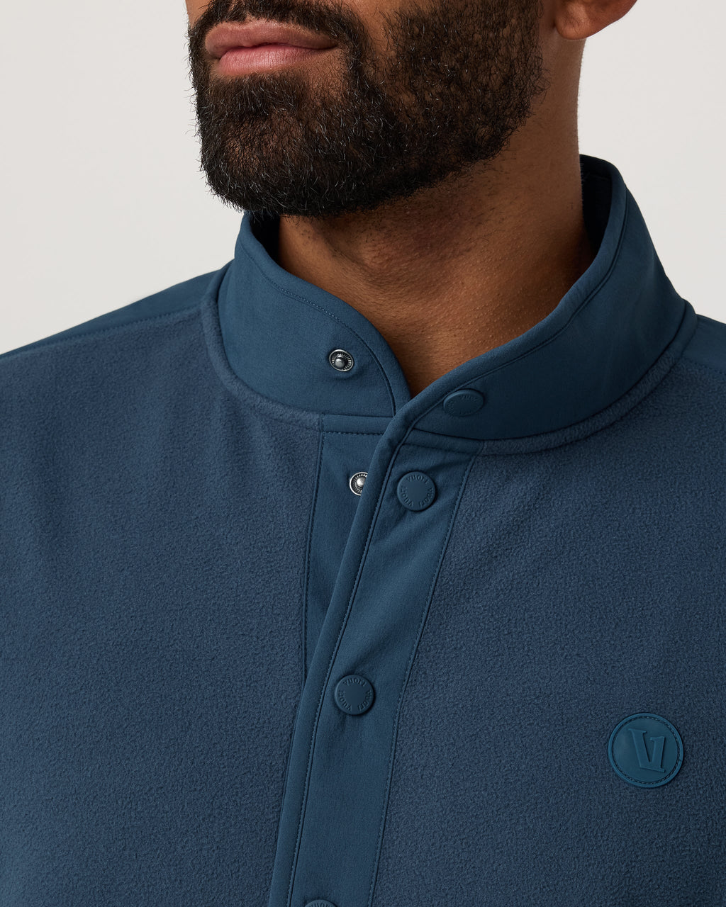 Aspen Half Snap | Ocean Blue