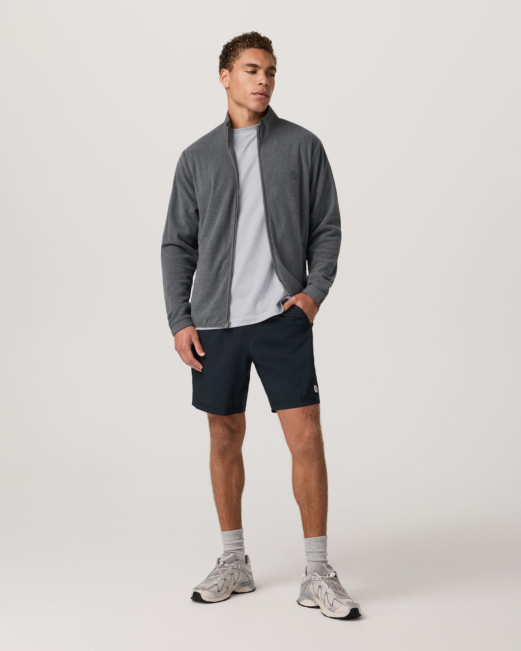 Aspen Full Zip Jacket | Heather Grey