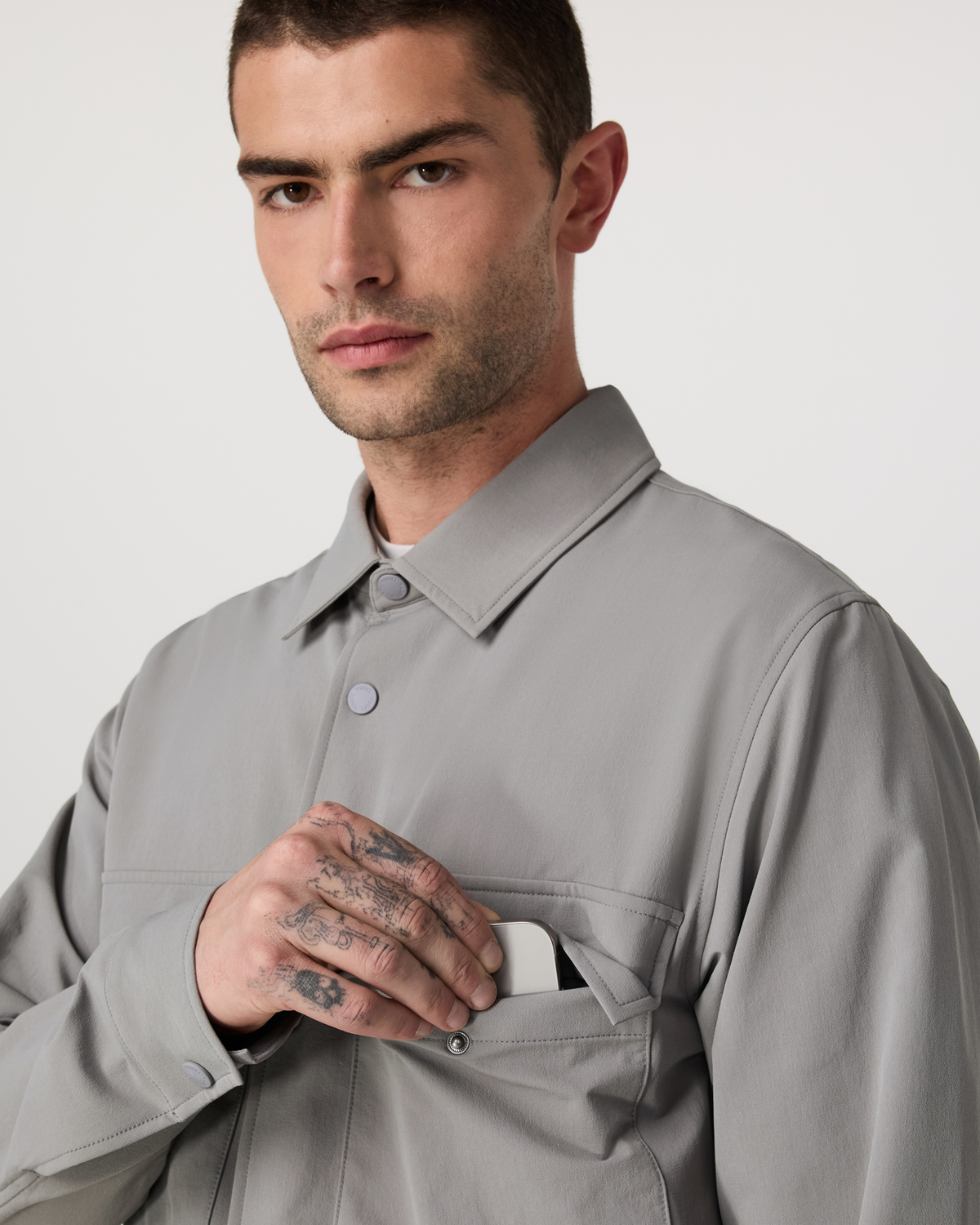 Lawson Tech Shirt Jacket | Shiitake